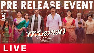 Ramabanam PreRelease Event LIVE  Gopichand Dimple Hayathi  Jagapathi Babu  Shreyas Media [upl. by Elbon]