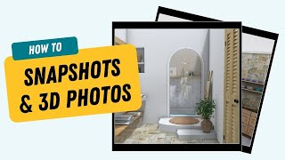 Take Snapshots and Create 3D Photos  RoomSketcher App [upl. by Arracot965]