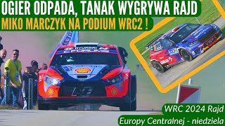 WRC 2024  Rajd Europy Centralnej  niedziela  Tanak wygrywa Rajd PIERWSZE PODIUM MARCZYKA w WRC [upl. by Ahders]