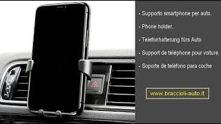 Portacellulare per auto Supporto smartphone per auto Phone holder Telefonhalterung fürs Auto [upl. by Mara]