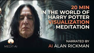 20min Harry Potter Sleep Visualization Meditation with Alan Rickman AI [upl. by Derby]