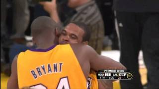 102610 Shannon Brown 4th Quarter Highlights Lakers Vs Rockets HD [upl. by Nairrod]