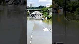 Flooding after heavy rainfall in Toronto [upl. by Odlanier]