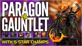 Paragon Gauntlet  5 Star Champs only  Walkthrough  Oct 2024  MCOC  Scream  Jack OLantern [upl. by Rahm]