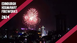 Edinburgh Hogmanay Fireworks 2024 [upl. by Jeuz569]