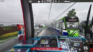 Roblox Croydon Trams From Addiscombe To Mitcham Junction [upl. by Leizo]