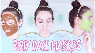 4 DIY FACE MASKS For ACNE OILY SKIN DRY SKIN [upl. by Wardle401]