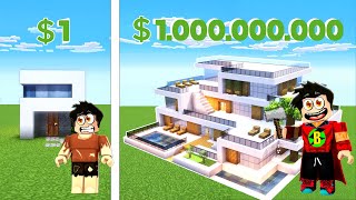 MİNECRAFT EVİ YAPTIM 🚀 Roblox Click To Build Simulator [upl. by Edeline943]