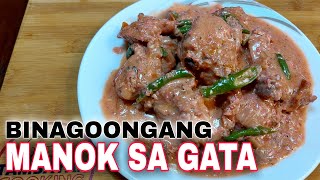 BINAGOONGANG MANOK SA GATA  CHICKEN BINAGOONGAN RECIPE  Tambayan Cooking Lutong Bahay [upl. by Enyawad509]