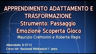 10Apprendimento adattamento e trasformazione Cremonini Regis [upl. by Ecirtnas]