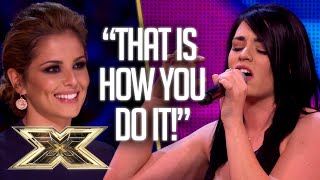 quotI LOVE YOUquot Janet delivers the perfect audition  Unforgettable Audition  The X Factor UK [upl. by Berni]