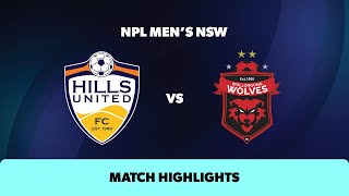 NPL Mens NSW Round 21 Highlights – Hills United v Wollongong Wolves [upl. by Mit947]