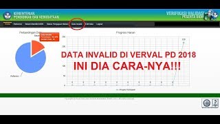 Cara Mengatasi Data Invalid di Verval PD 2018 DAPODIK 2019 [upl. by Nivlek]