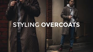 HOW TO STYLE OVERCOATS  4 Outfit Ideas  Mens Fashion  Daniel Simmons [upl. by Annaerb960]