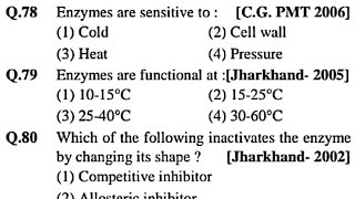 Enzymology  Enzymes mcq  Part 2 [upl. by Paviour192]