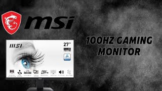 MSI MP223 22Inch 100hz 1080p Monitor Unboxing [upl. by Nedle507]