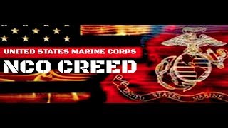 USMC NCO Creed [upl. by Nylecsoj]