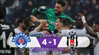 Kasımpaşa 41 Beşiktaş  17 Hafta  201819 [upl. by Frodi484]