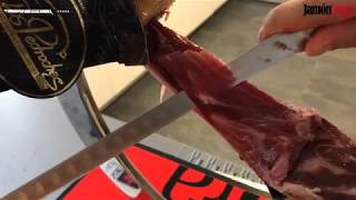 Cómo cortar jamón tutorial Apurado del jamón [upl. by Banyaz]