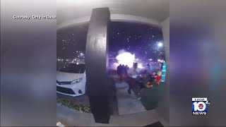 Videos show fireworks fireworks foulups in MiamiDade [upl. by Penhall]