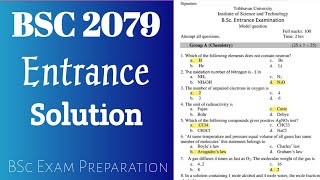 BSC Entrance Model Question Solution 2079  BSc EXAM PREPARATION 2081  Entrance Tayari [upl. by Windham554]