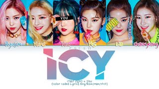 Karaoke ITZY 있지 quotICYquot Color Coded EngHanRom가사 6 Members [upl. by Mariano]