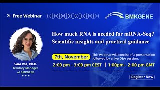 15min webinar series how much RNA is really needed for RNA seq [upl. by Anej]