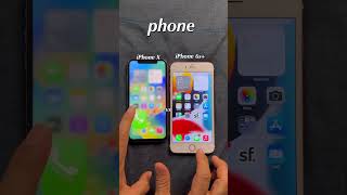 iPhone x vs iPhone 6s [upl. by Edya]