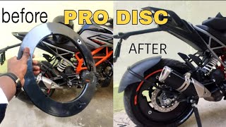 WHEEL COVERPRO DISC FOR DUKE250BS6ktms duke250 wheelie [upl. by Melania245]