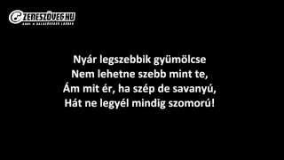 Metró együttes  Citromízű banán dalszöveggel  lyrics video [upl. by Ancilin901]