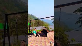 The jungle Mist Resort Rishikesh part3 Jhule se gir gyi priyal dushyanthukreja funnyvideo [upl. by Leigh326]