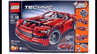 Lego Technic Supercar set 8070 review [upl. by Nosydam616]