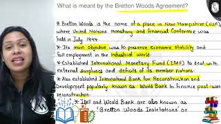 What is meant by the Bretton Woods Agreement  Bretton Woods is the name of a place in New Hamp [upl. by Leverick]