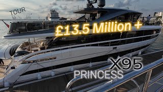 £135 Million Superyacht Mini Tour Princess X95 [upl. by Nitsreik]