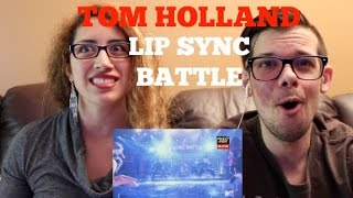 Lip Sync Battle  Tom Holland  Umbrella CUT REACTION [upl. by Trimble]