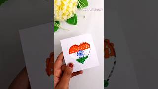 easy kids craft 🇮🇳 hand craft for kids 🇮🇳shorts trending youtubeshorts viralvideo flag yt [upl. by Yecak515]