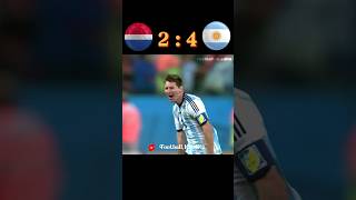 Argentina 🆚 Nederland  2014 Simi Final match Highlights 🥵shorts football youtube messi shots [upl. by Foley]