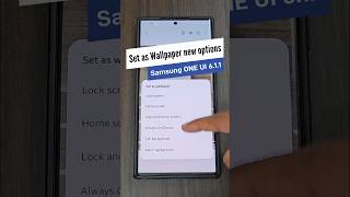 Samsungs new Set as Wallpaper options for AOD Call Background amp Alarm  ONE UI 611 Update [upl. by Virgilio472]