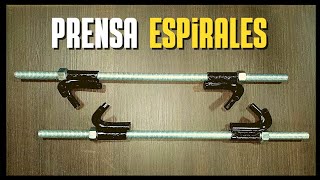 COMO HACER UN PRENSA ESPIRALES CASERO ⚠️ [upl. by Weider]