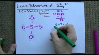 Lewis Structure of SO42 Sulfate CORRECT [upl. by Fries10]