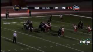 Del Norte 1 Tyrelle Jackson 8 yard pass to 88 Andres Rel for a TD [upl. by Kikelia]