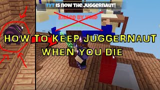 How to Keep Juggernaut Role on Bedwars Even when you DIED  Roblox Bedwars [upl. by Heins]