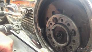 Harley Davidson Shovelhead FX FXE FL FLH Clutch Adjustments [upl. by Ellehcer]