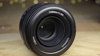 50mm f18 Yongnuo vs kit lens  f18 vs f56 with samples [upl. by Nilats]