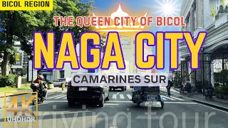 Exploring the Busy Roads of the City of Naga Philippines  Bicol Region  Driving Tour  4K [upl. by Nosned]