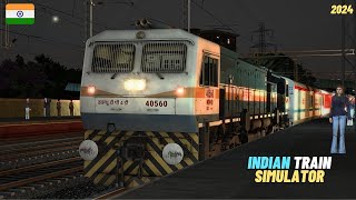 Indian Railways Train Simulator Pc Gameplay  Parallel Run  Overtake  WDP 4D in Action [upl. by Cinimod]