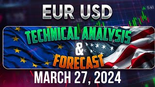 Latest Recap EURUSD Forecast and Elliot Wave Technical Analysis for March 27 2024 [upl. by Yelsehc]