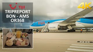 ✈ 4K TRIPREPORT  TUI  Boeing 7878 Dreamliner  Bonaire BON  Amsterdam AMS  Deluxe Class [upl. by Blount]