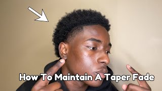 How To Maintain A Taper Fade Haircut [upl. by Anirtap]