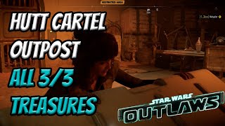 Hutt Cartel Outpost  All 33 Treasure Locations  Star Wars Outlaws [upl. by Perreault539]